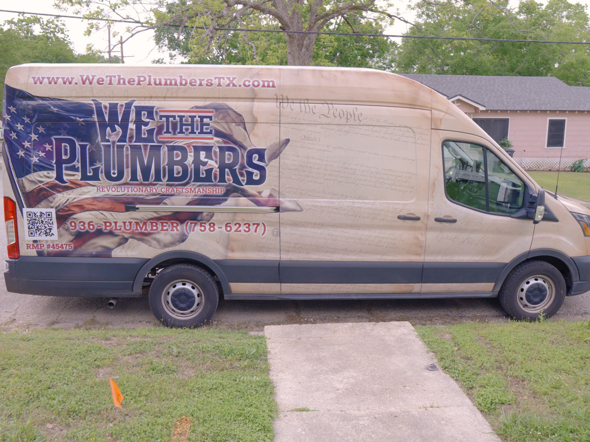 We The Plumbers at work at a local home